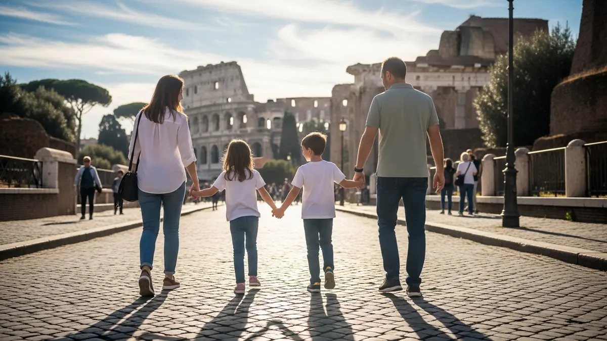 Roma com crianças