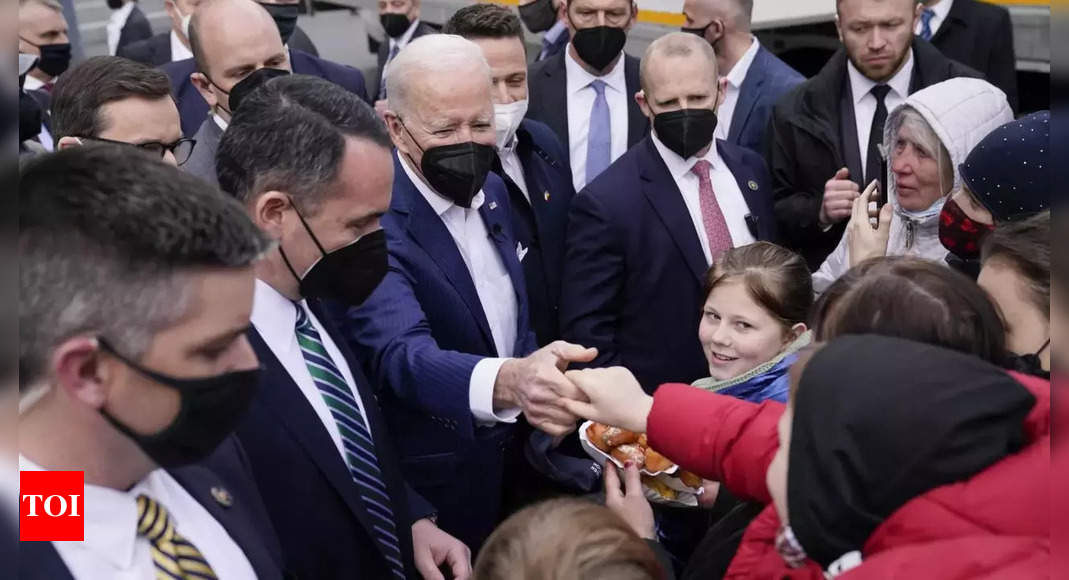 biden: Biden elogia determinação dos ucranianos após visita a refugiados