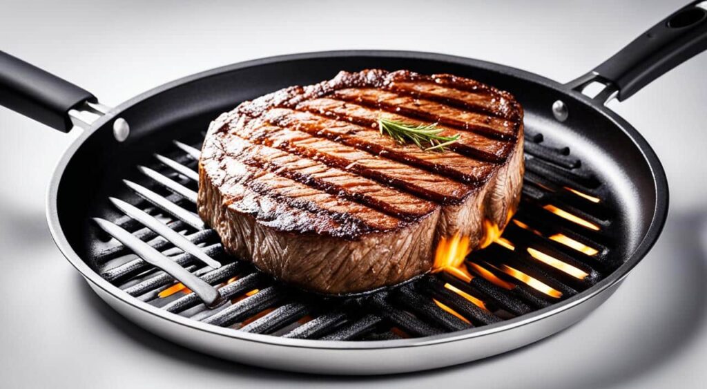 Melhor panela para grelhar carnes: selagem perfeita e sabor superior Melhor Panela para Grelhar Carnes