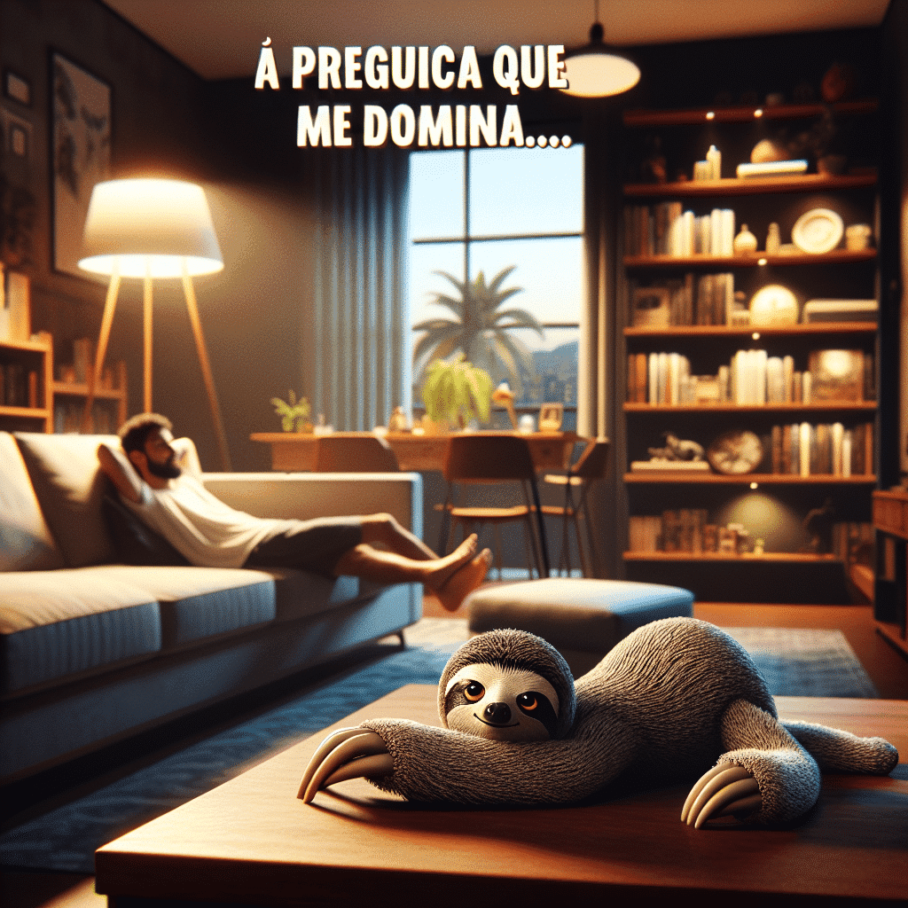 A preguiça que me domina… A preguiça que me domina...