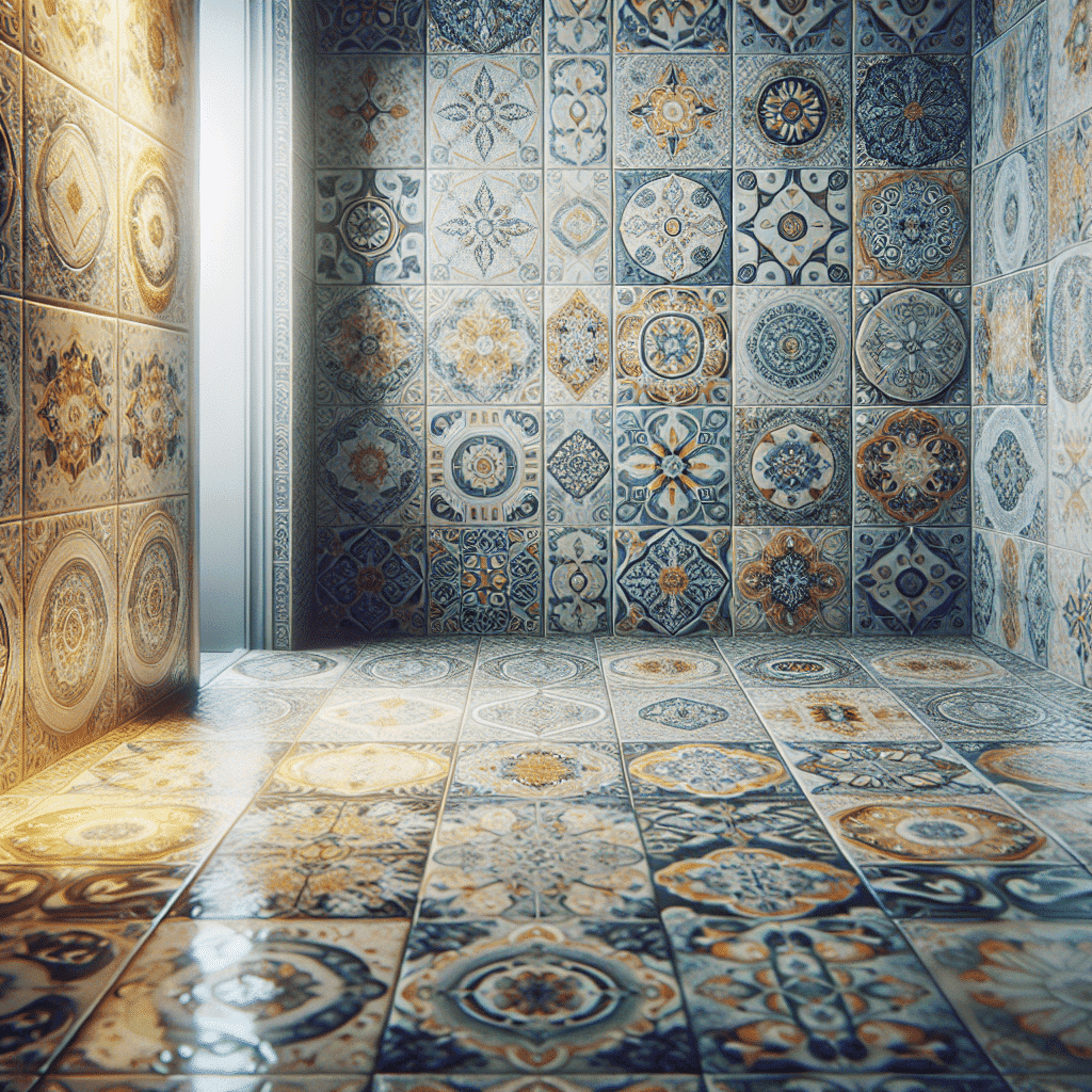 Nos ladrilhos do banheiro… Nos ladrilhos do banheiro…