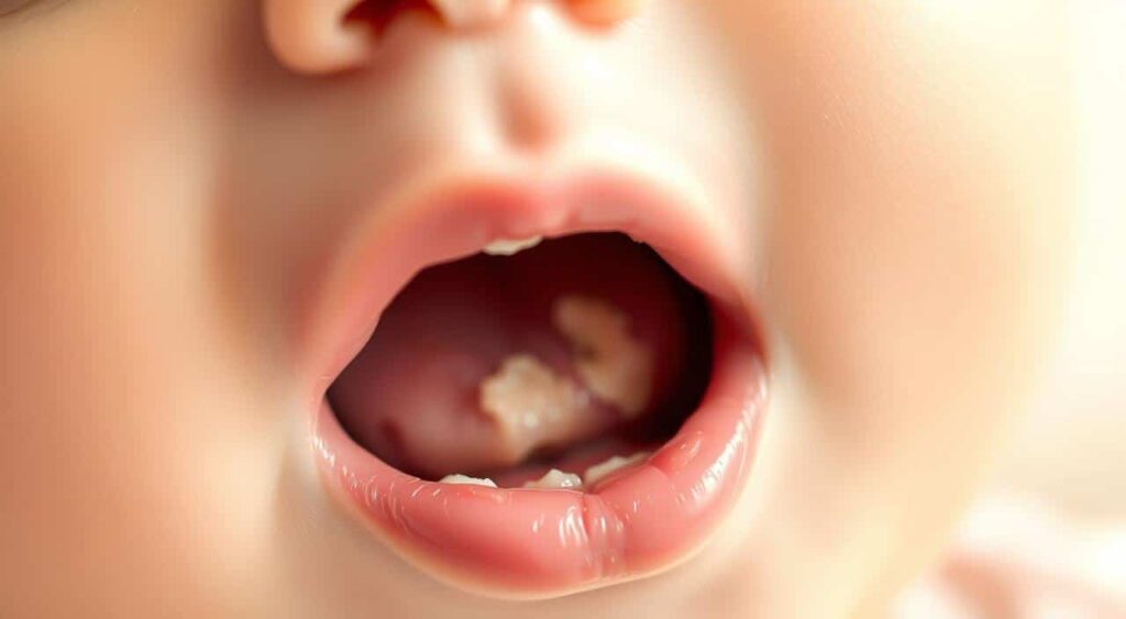 o que causa mofo na boca do bebê