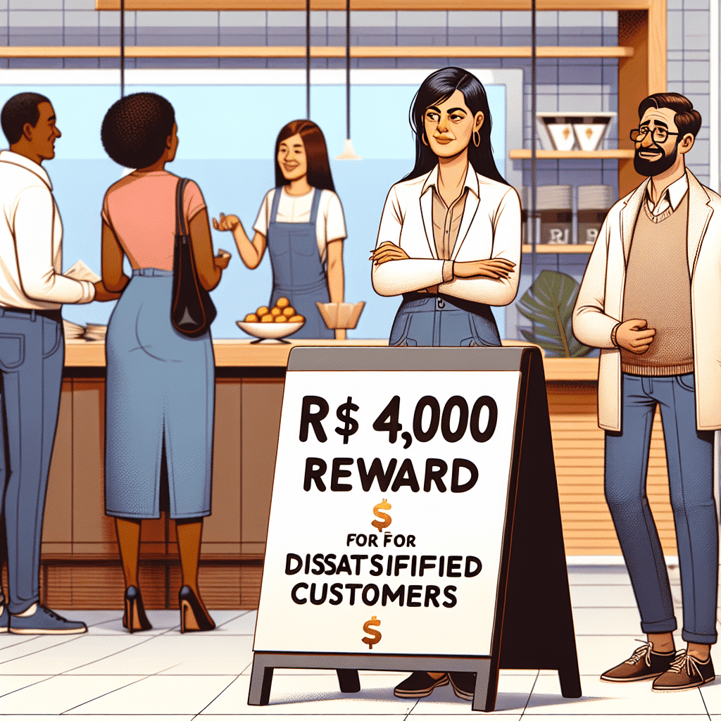 Proprietário oferece R$ 4 mil de recompensa para encontrar clientes insatisfeitos Proprietário oferece R$ 4 mil de recompensa para encontrar clientes insatisfeitos