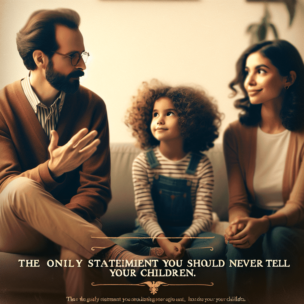 A única frase que você jamais deve dizer aos seus filhos A única frase que você jamais deve dizer aos seus filhos