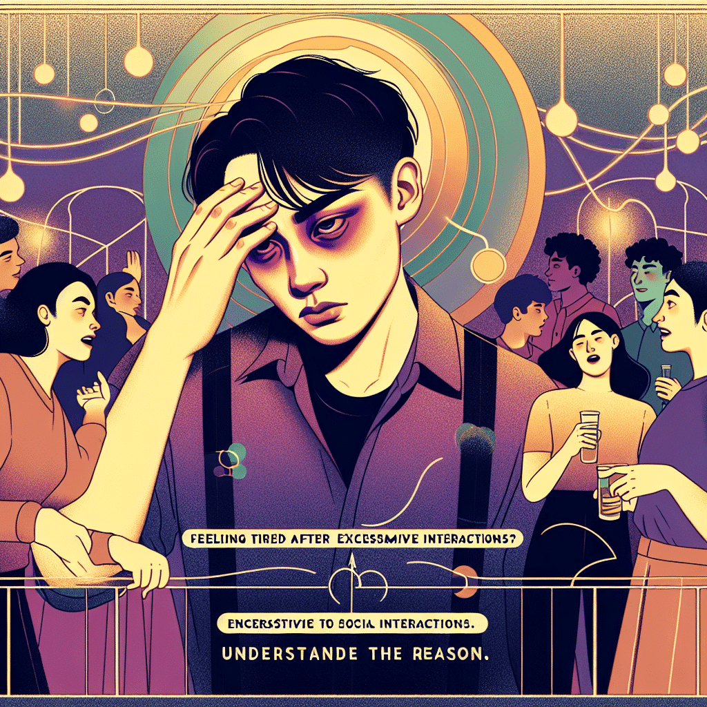 Sentindo-se cansado após interações sociais excessivas? Compreenda a razão. Sentindo-se cansado após interações sociais excessivas? Compreenda a razão.
