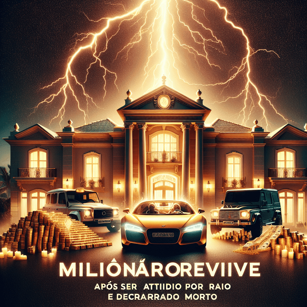 Milionário revive após ser atingido por raio e declarado morto Milionário revive após ser atingido por raio e declarado morto
