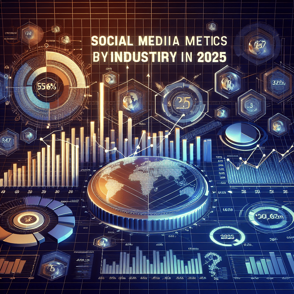 Métricas de Mídias Sociais por Indústria em 2025 Métricas de Mídias Sociais por Indústria em 2025