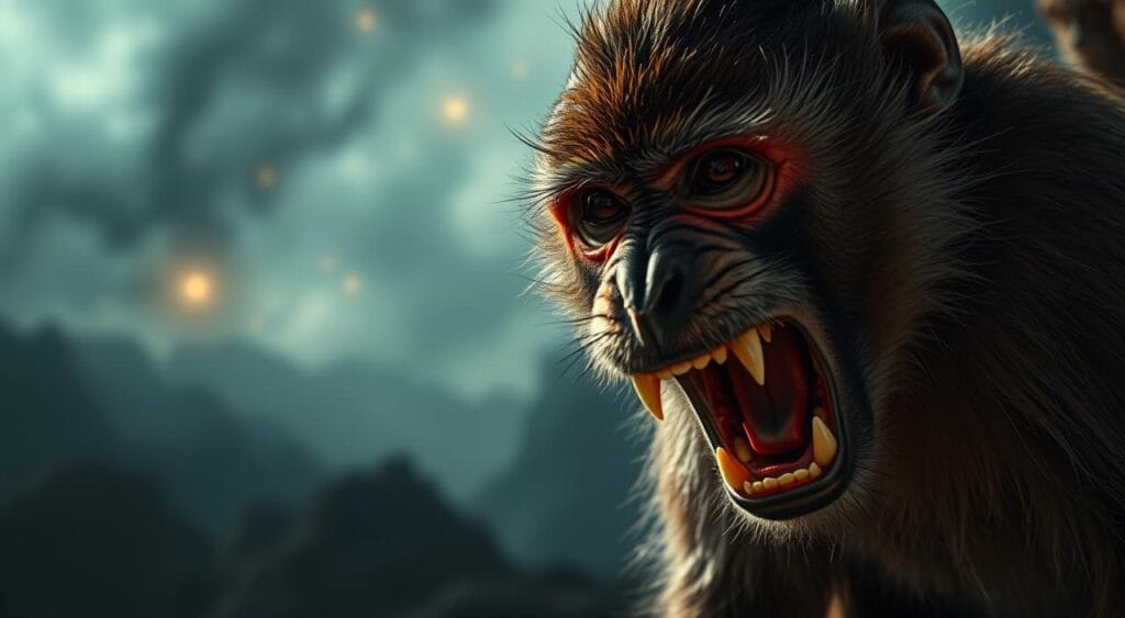 macaco atacando significado sonho