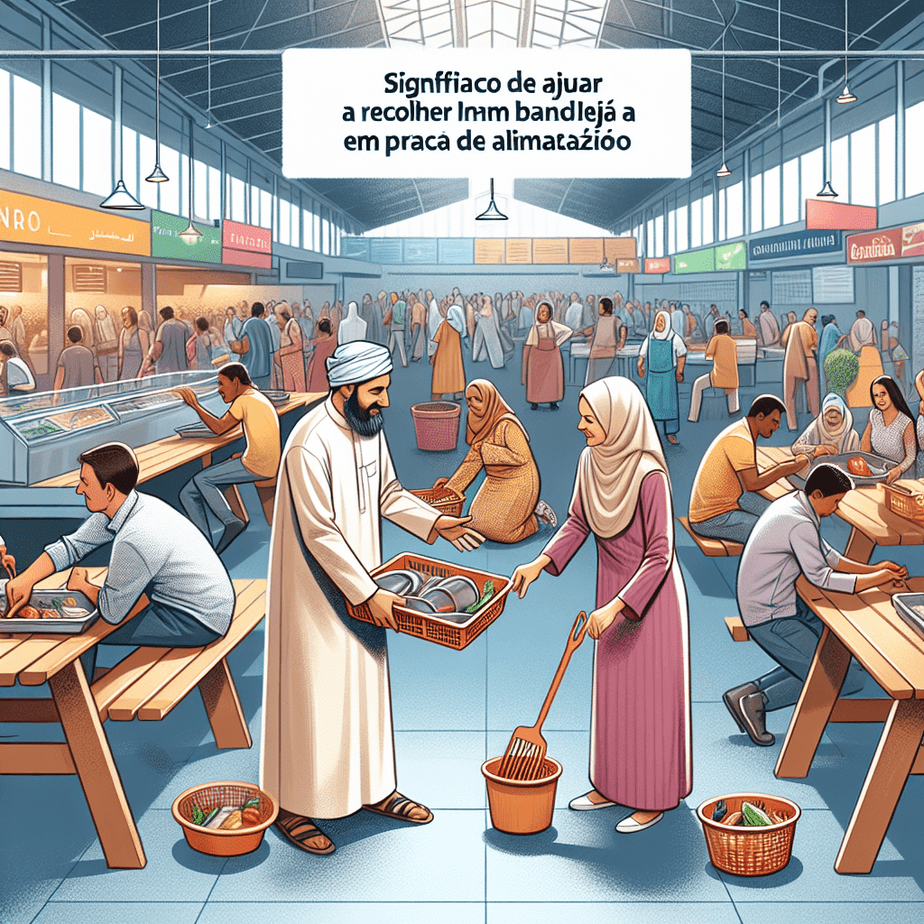 Significado de ajudar a recolher bandeja em praça de alimentação – Significado de ajudar a recolher bandeja em praça de alimentação -