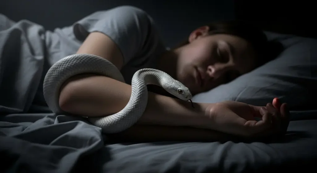 sonhar-com-cobra-branca-picando