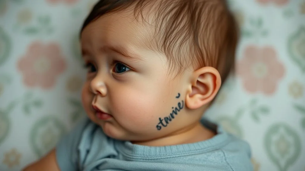 Bebê de 1 ano com tatuagem provoca polêmica nas redes sociais Bebê de 1 ano com tatuagem provoca polêmica nas redes sociais