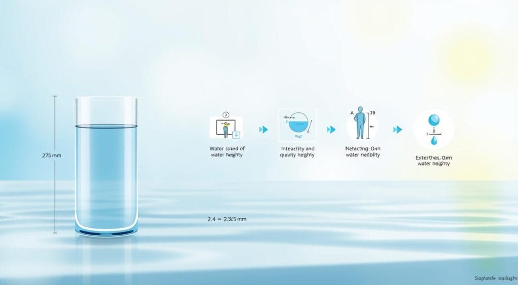 como calcular a quantidade de agua por peso e altura