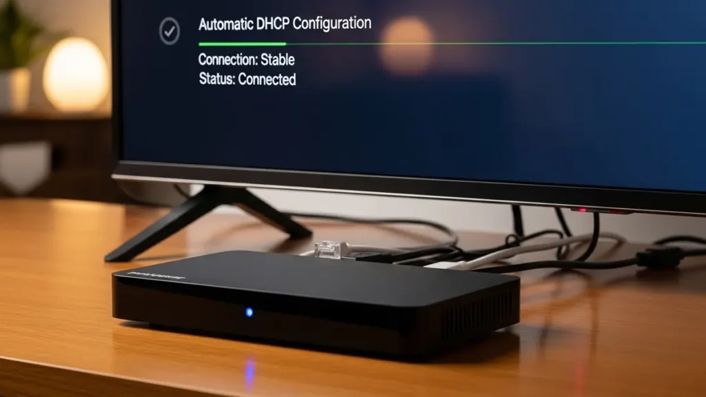 Configuração DHCP automático em TV Box para internet estável