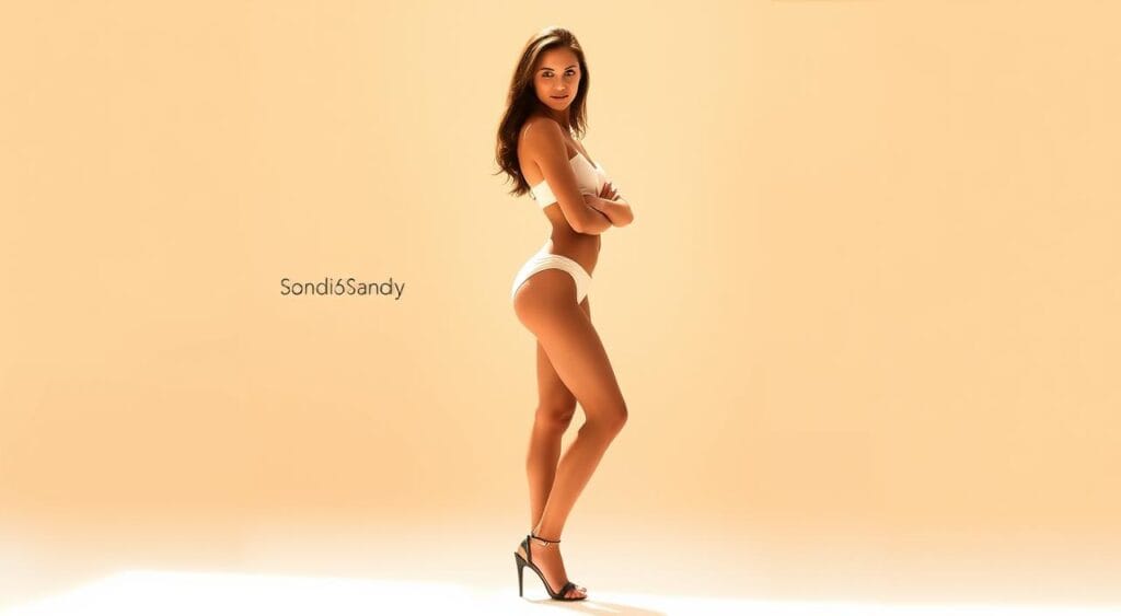 qual a altura e peso da sandy