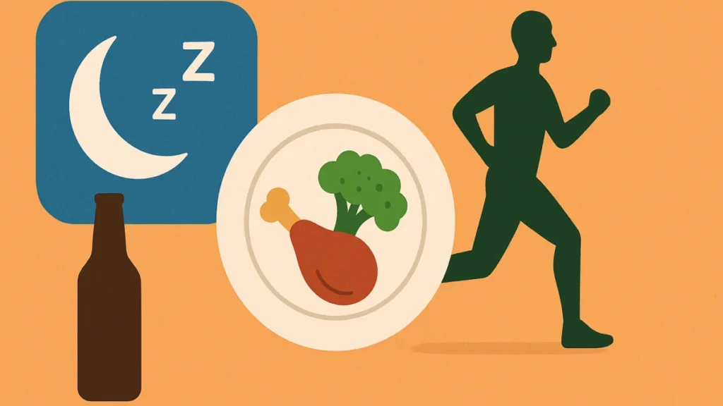 Rotina na recuperação do alcoolismo: sono, comida e exercício