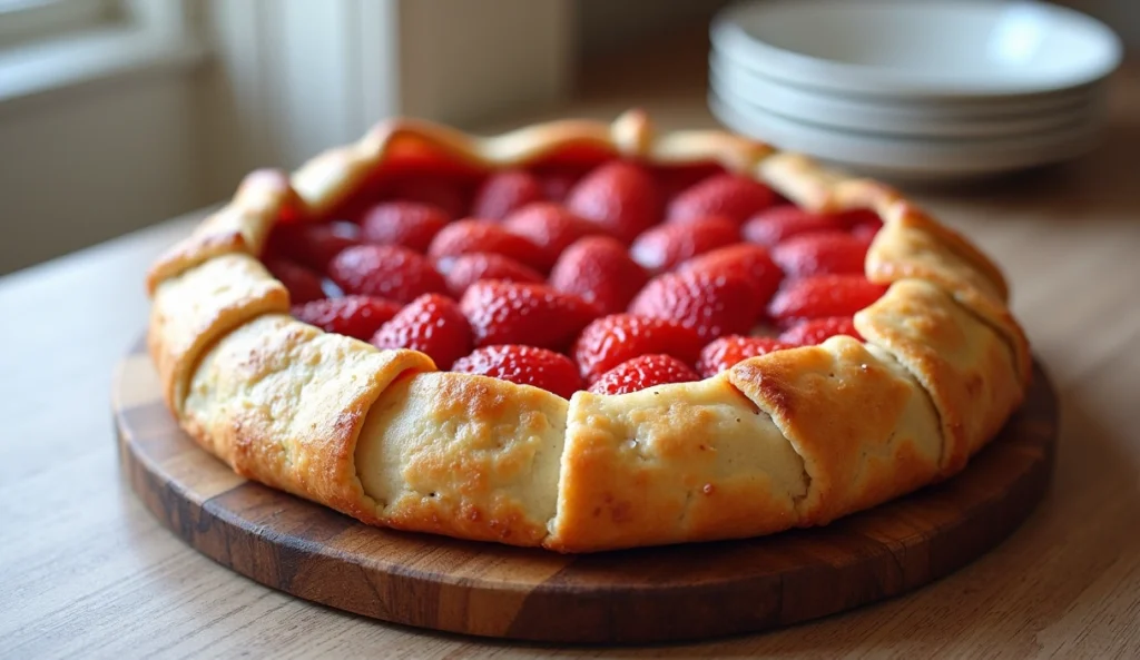 Brazil celebrates spring with strawberry cream cheese galette