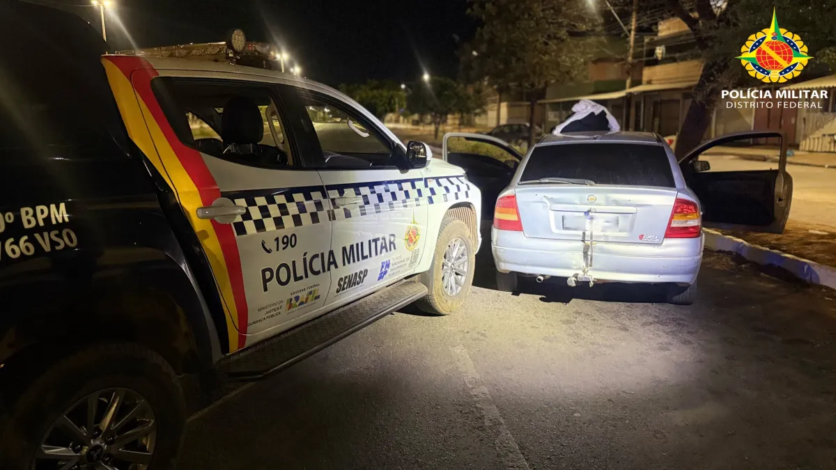 Perseguição em Ceilândia termina com cinco detidos e menor ferido